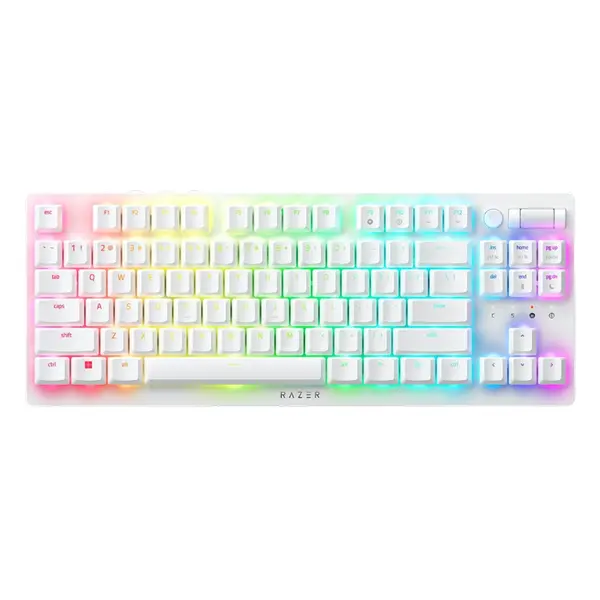 Razer Tastatura Gaming Razer Deathstalker V2 Pro Wireless, Tenkeyless, RGB, Layout US, Alb