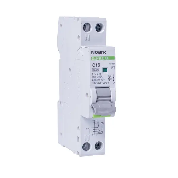 rcbo intr-un singur modul ex9nle el 1pn c16 30ma eu, 111155, noark