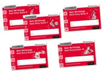 Read Write Inc. Phonics: Get Writing! Red Ditty Books 6-10 Mixed Pack of 5/Ruth Miskin