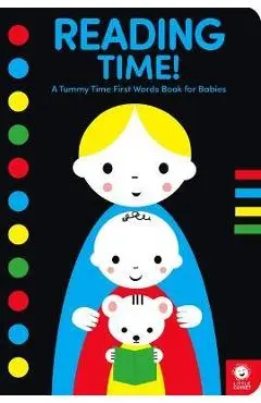 Reading Time!: A Tummy Time First Words Book for Babies - Mama Makes Books