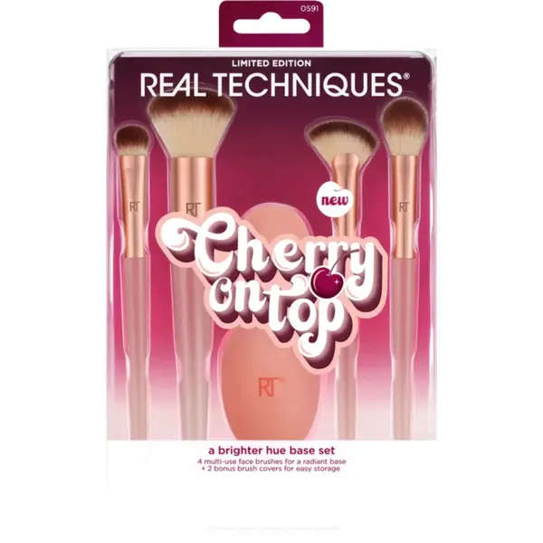 Real Techniques Cherry On Top A Brighter Hue Base Set set perii machiaj