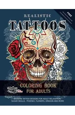 Realistic Tattoos Coloring Book for Adults - Roberto Gemori