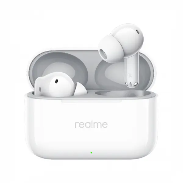 REALME Handsfree Bluetooth Realme Buds T200, TWS, ANC, MultiPoint, Alb