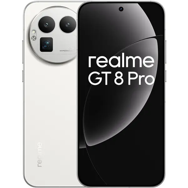 REALME Telefon mobil Realme GT 8 Pro, Dual SIM, 512GB, 16GB RAM, 5G, Alb