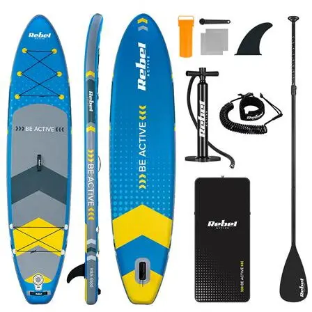 Rebel Set placa gonflabila Stand UP Paddle SUP REBEL ACTIVE RBA-4500-BL, 350 x 81 x 15 cm, Albastru