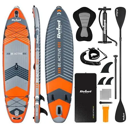 Rebel Set placa gonflabila SUP REBEL ACTIVE PADDLE RBA-4507-OR, 335 x 84 x 15 cm, Portocaliu