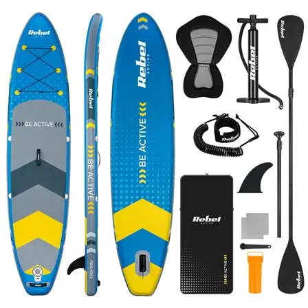 Rebel Set placa gonflabila SUP REBEL ACTIVE RBA-4501-BL, 350 x 81 x 15 cm, Albastru