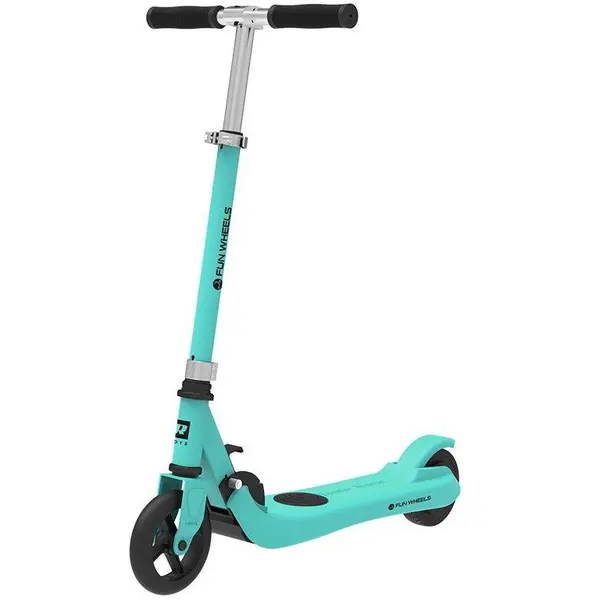 Rebel Trotineta electrica Fun Wheels R, Viteza maxima 12 Km/h, Autonomie 6Km, Motor 100W, IP54, roti 5.5, Verde