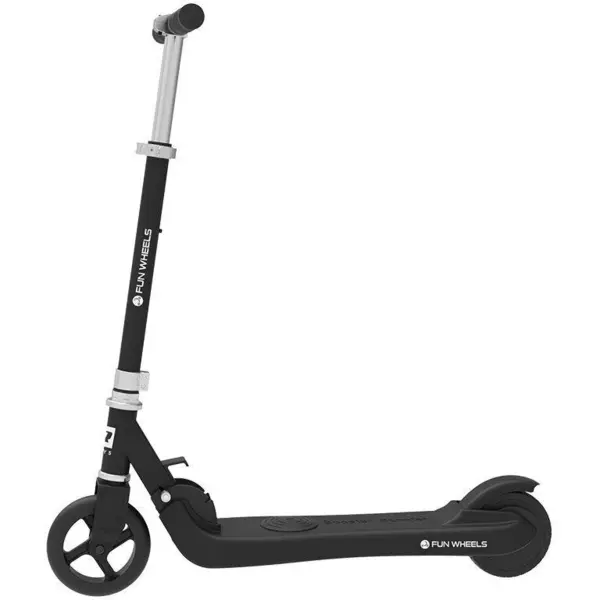 Rebel Trotineta electrica Fun Wheels R, Viteza maxima 12 Km/h, Autonomie 6Km, Motor 100W, IP54, roti 5.5, Negru