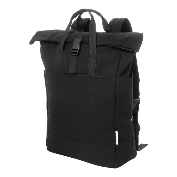 Rebyss Roll rucsac din pânză reciclat - negru