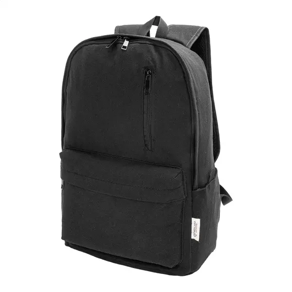 Recabak Rucsac din pânză reciclată - negru