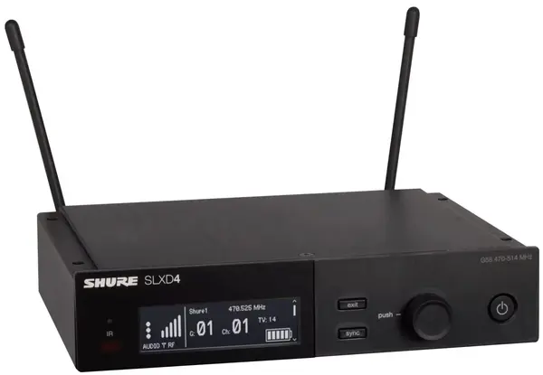 Receiver wireless Shure - SLXD4E-K59, negru