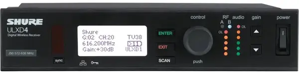 Receiver wireless Shure - ULXD4E-H51, negru