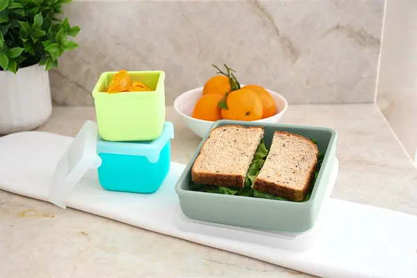 Recipient pentru sandwich Melii luxe sage din silicon