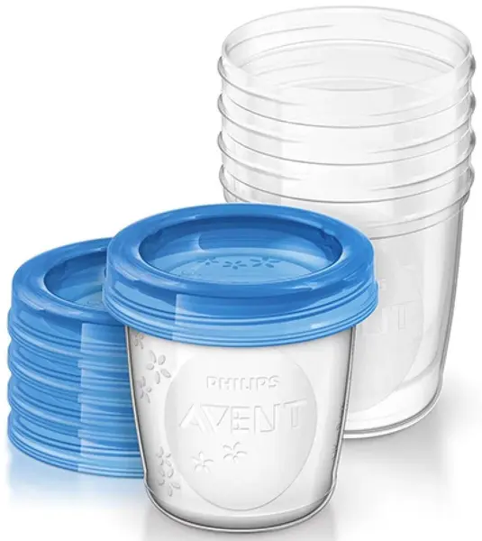 Recipiente stocare lapte matern Philips Avent - VIA, 5 buc. х 180 ml