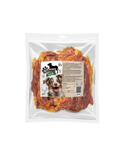 Recompense câini fâșii uscate de pui bogate în proteină MR. PRETZEL 500g