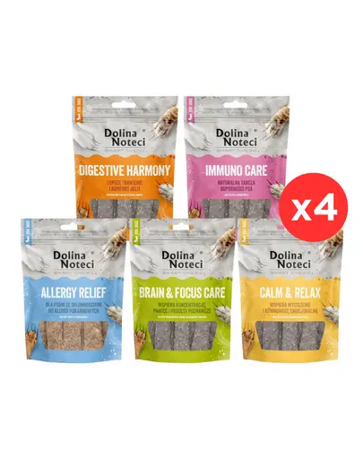 Recompense funcționale câini set 5 beneficii 20x100 g DOLINA NOTECI Smart Chews