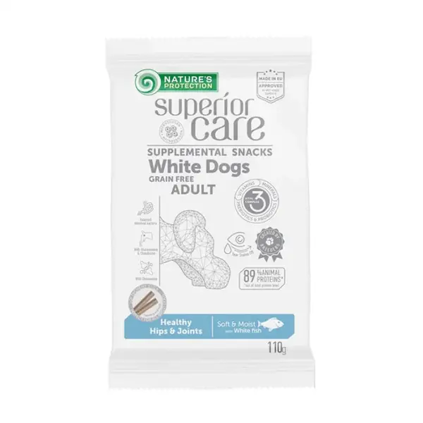 Recompense pentru caini N.P. Superior Care Hips Joints cu peste alb 110 gr