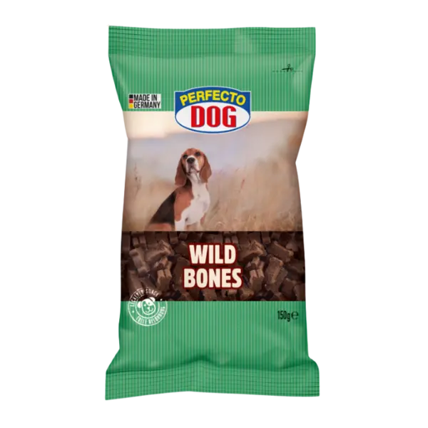 Recompense pentru caini Perfecto Dog, Mini os cu vanat, 150g