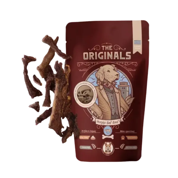 Recompense pentru caini The Originals, Fasii uscate de vita, 80g