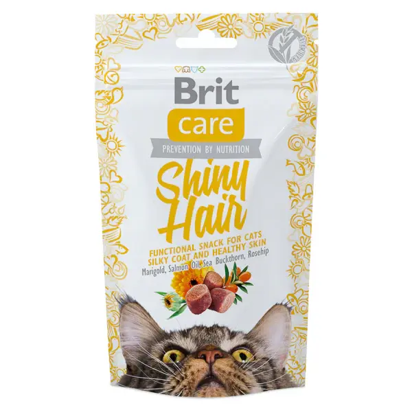 Recompense pentru pisici Brit Care Cat Snack Shiny Hair 50 g 50g