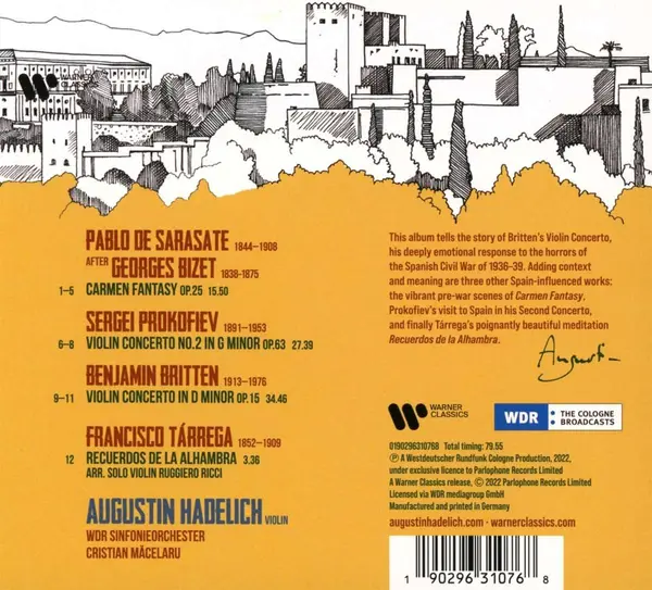 Recuerdos | Augustin Hadelich, WDR Symphony Orchestra, Cristian Macelaru