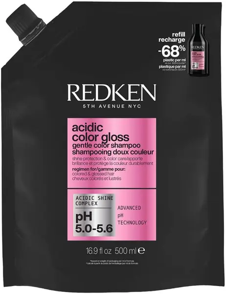 Redken Acidic Color Gloss Șampon pentru protecția culorii, filler, 500 ml
