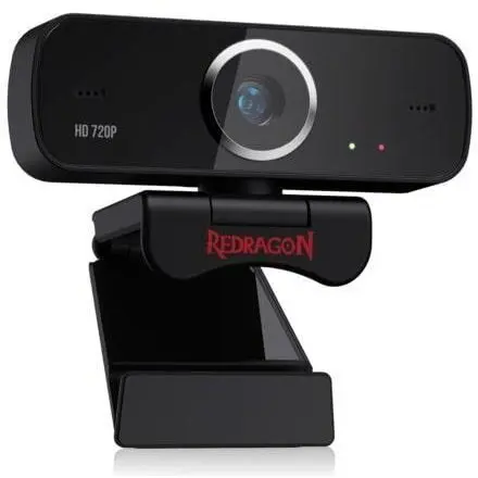 Redragon Camera Web Redragon Fobos GW600, 1296 x 732 pixeli, USB 2.0, Negru