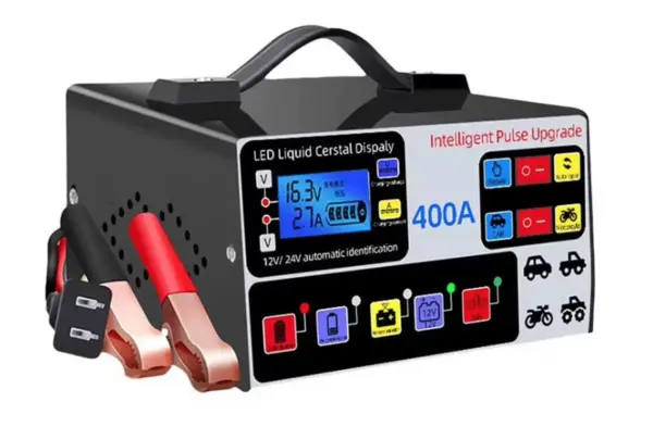 Redresor auto multifunctional afisaj LCD de 12V/24V 140v-250v negru 400A
