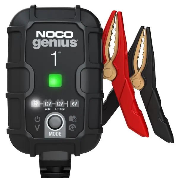 Redresor Noco Genius 1 auto/moto 6V/12V 1A pentru acumulatori maxim 30A Plumb-Acid AGM GEL VRLA Litiu