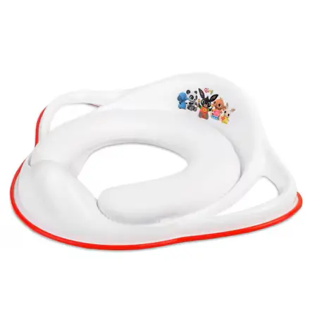 Reductor de toaleta pentru copii Maltex Baby Bing antiderapant, colac integrat moale si manere