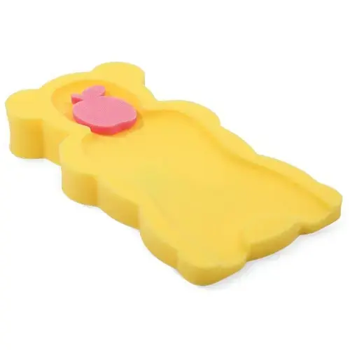 Reductor din burete Lorelli Maxi Yellow, pentru cadita, 52x32x8 cm