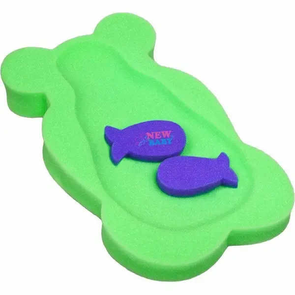 Reductor din burete New Baby pentru baie lungime 58 cm Maxi Green