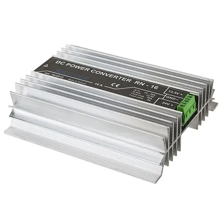 Reductor tensiune 24V la 12V URZ0822, 16A, protectii suprasarcina si scurtcircuit, 150 x 130 x 40 mm