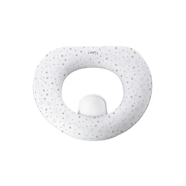 Reductor toaleta copii antiderapant colac integrat moale si accesoriu anti stropire White