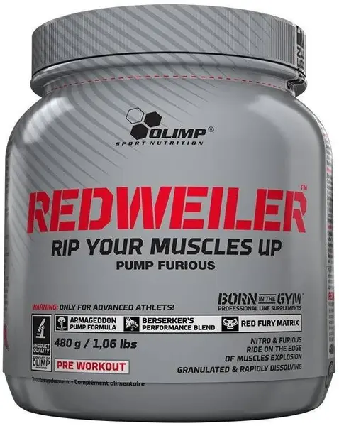 Redweiler, portocală, 480 g, Olimp
