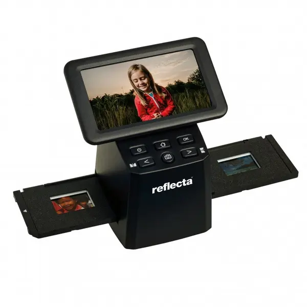 REFLECTA Scanner Reflecta x33-Scan pentru film, rezolutie pana la 5760 x 3840 pixeli, ips 5 inch, Negru