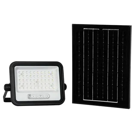 Reflector cu incarcare solara 100W 1200LM 7IN1 - negru V-TAC SKU-24083