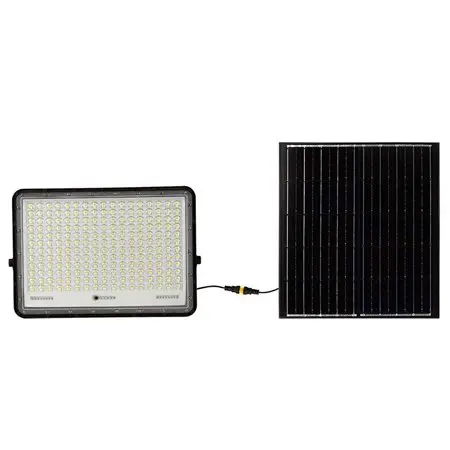 Reflector cu incarcare solara 30W 2300LM 6400K - negru V-TAC SKU-7829