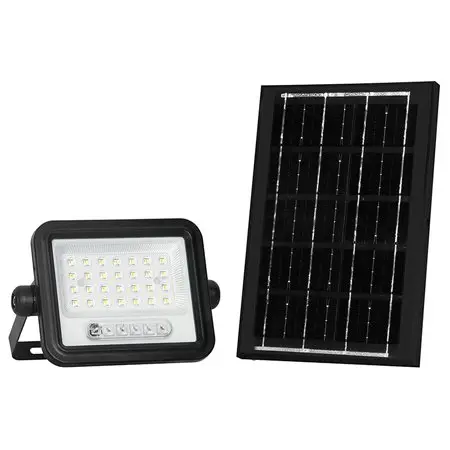 Reflector cu incarcare solara 50W 700LM 7IN1 - negru V-TAC SKU-24082