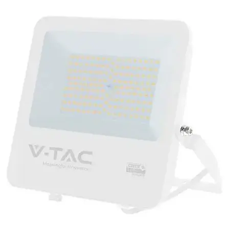 Reflector LED 100W 135LM/W 6500K IP65 cablu 1M cip CREE - alb V-TAC SKU-242116