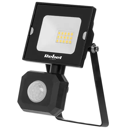 Reflector LED 10W cu senzor de miscare 10W 6500K 230V REBEL URZ3622