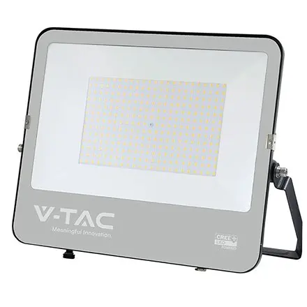 Reflector LED 200W 135LM/W 6500K IP65 cablu 1M cip CREE - NEGRU/GRI V-TAC SKU-232216