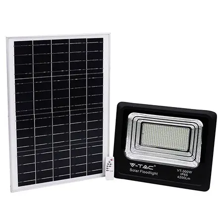 Reflector LED 50W 6000K cu incarcare solara V-TAC SKU-94027