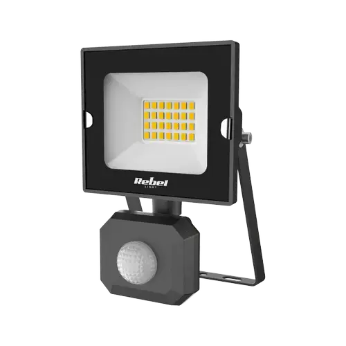 Reflector LED, Rebel URZ3613, cu senzor de miscare, 20 W, 1700 lm, 4000 k, IP44