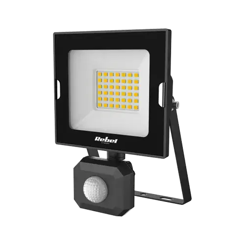 Reflector LED Rebel URZ3615, cu senzor de miscare 30 W, 4000 k, 2550 lm, IP44