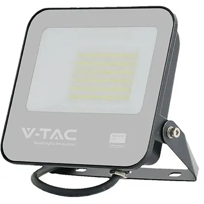 Reflector LED SMD 50W 4000K IP65 ci Samsung - NEGRU/GRI V-TAC SKU-23688