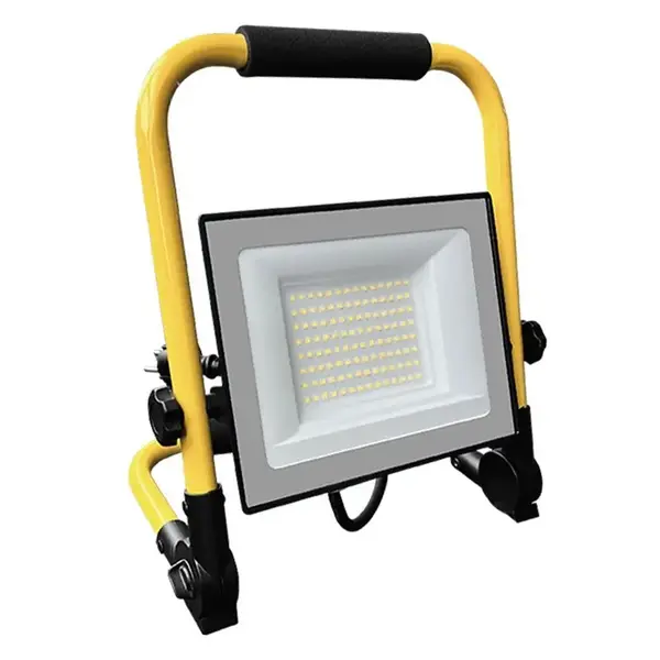 Reflector V-TAC, led 50W 6500k cablu 3m + stand cip cree - negru/galben, SKU-242196