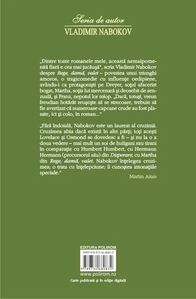 Rege, dama, valet | Vladimir Nabokov