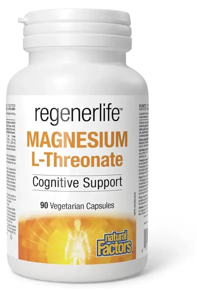 RegenerLife Magnesium L-Threonate, 90 capsule, Natural Factors
